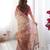 Cream color ready to wear saree with unstich blouse