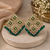 Royal ruby kundan statement earrings