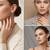 Wo  Set of 3 Rose-Gold-Plated Pear-Beaded Hoop Earrings