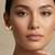 Wo  Set of 3 Rose-Gold-Plated Pear-Beaded Hoop Earrings