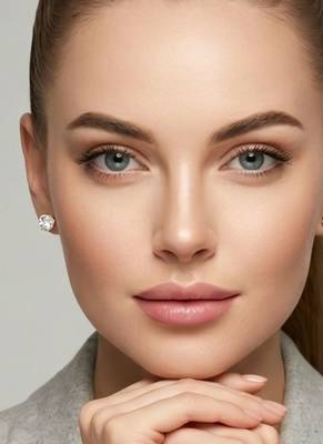 Wo  Set of 3 Rose-Gold-Plated Pear-Beaded Hoop Earrings 4
