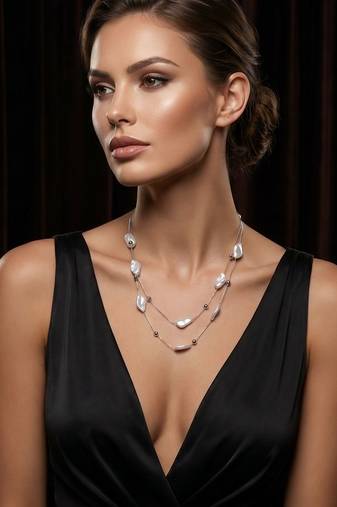 Multi layer/single layer chain pendant for wo  and girls