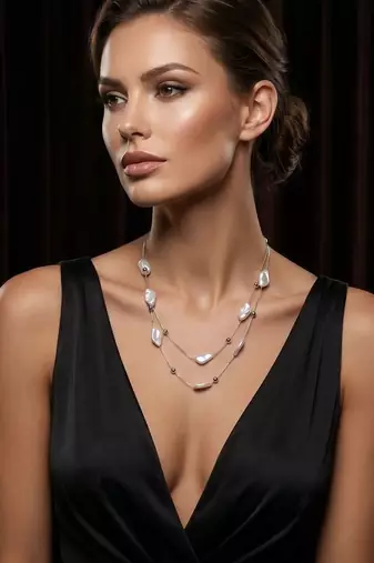 Multi layer/single layer chain pendant for wo  and girls
