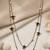   Black Chain Black Star Stylish cz studded layered chain necklace
