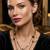  Black Chain Black Star Stylish cz studded layered chain necklace