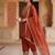 Rust orange embroidered kurta farshi salwar with dupatta