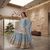 Sky blue embroidery work kurta sharara set with dupatta