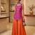 Women's ethnic embroidered sleeveless top sharara set