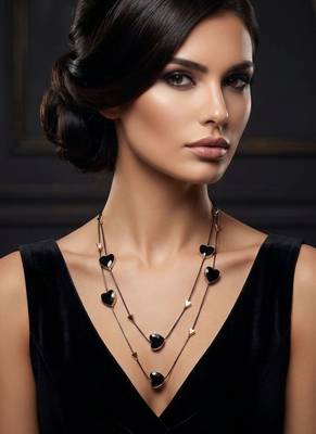 Multi layer/single layer chain pendant for wo  and girls 5