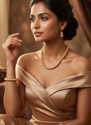 Traditional Pearl Necklace Set for Wo      Festive & Party Wear Indian Jewelry 2