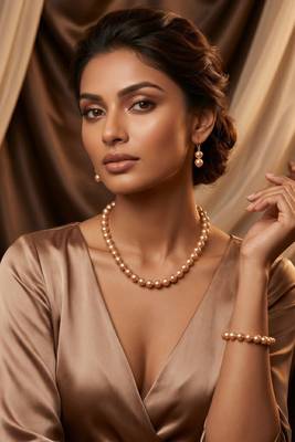 Traditional Pearl Necklace Set for Wo      Festive & Party Wear Indian Jewelry 3