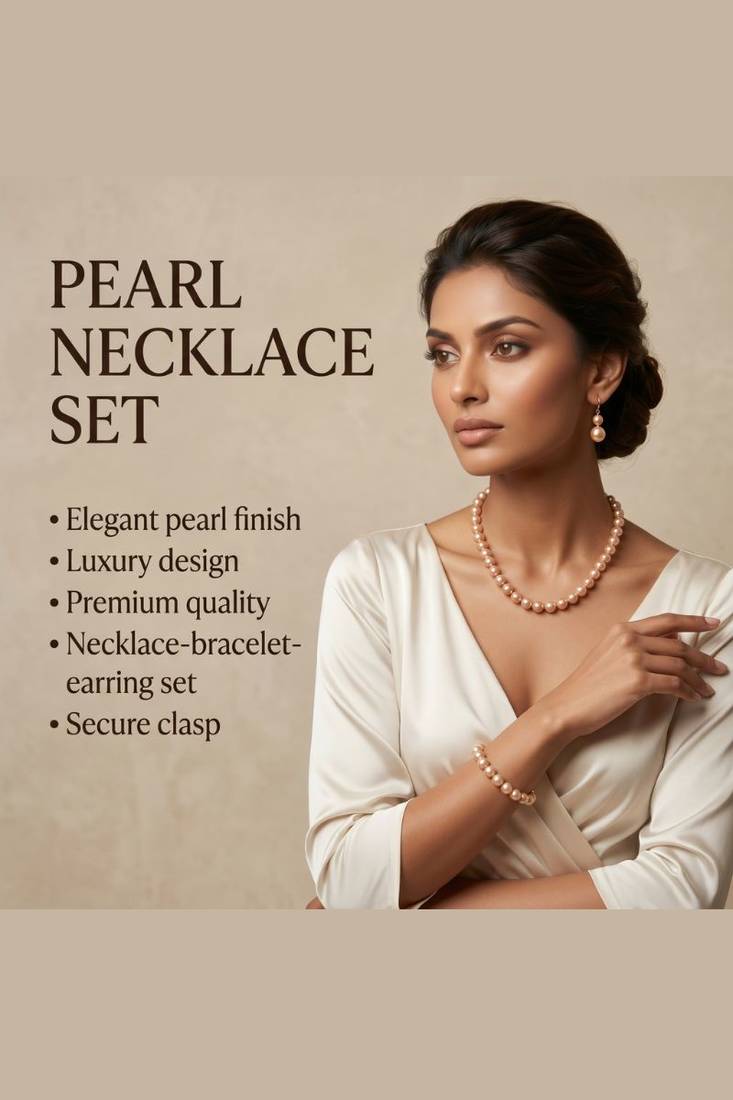 Traditional Pearl Necklace Set for Wo      Festive & Party Wear Indian Jewelry