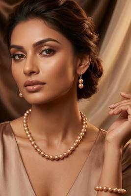 Traditional Pearl Necklace Set for Wo      Festive & Party Wear Indian Jewelry 5