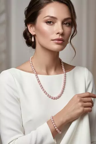 Traditional Pearl Necklace Set for Wo      Festive & Party Wear Indian Jewelry