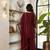 Maroon silk embroidered kurta with palazzo and dupatta set
