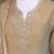 Beige cosmos with sequin work kurta with palazzo dupatta set