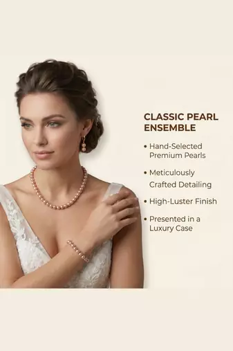  Traditional Pearl Necklace Set for Wo      Festive & Party Wear Indian Jewelry
