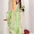 Green shaded georgette saree with gota patti jaal work