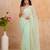 Light green chiffon saree with gota patti & cut dana work