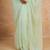 Light green chiffon saree with gota patti & cut dana work