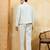 Sky blue velvet multi thread & sequence embroidered wok jacket with unstitched pant