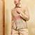 Beige velvet multi thread & sequence embroidered wok jacket with unstitched pant