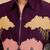 Purple velvet multi thread & sequence embroidered wok jacket with unstitched pant