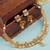   Gold plated traditional temple choker necklace jewellery with earrings set for wo ::Girls