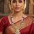   copper temple rajwadi style jewellery set      