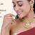   copper temple rajwadi style jewellery set      