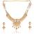   Gold plated traditional temple choker necklace jewellery with earrings set for wo ::Girls