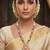   Exquisite gold-plated temple necklace set for a wedding look  