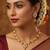   Temple jewellery matte finish necklace sets for wo 