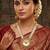   Temple jewellery matte finish necklace sets for wo 