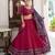 Tussar silk blend Gotta Patti Lace Work Lehenga Set - Full stitched free size