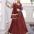 Chanderi with Fine Zari Weaving & Lace Finish Lehenga Set - Full stitched free size