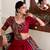 Tussar silk blend Gotta Patti Lace Work Lehenga Set - Full stitched free size