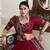 Tussar silk blend Gotta Patti Lace Work Lehenga Set - Full stitched free size