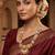 Jiyanshi fashion copper temple rajwadi style jewellery set      