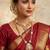  Gold plated heavy long temple jewellery set