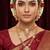  Gold plated heavy long temple jewellery set