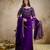 Elegant chinon embroidered anarkali dress with dupatta