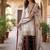 Wine colour pure gmy silk embroidered palazzo suit set with organza dupatta