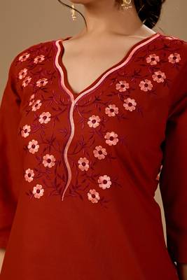 Rust cotton flex co-ord set 4