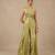 Handwoven Banarasi Brocade Suit Widelegged Party Wear Jumpsuit In Pista Golden Colour
