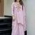 Elegant mustard embroidered co-ord set for women