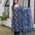 Embroidered Denim-Finish Suit Set