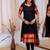 Black jacquard weaving kanchi cotton straight kurta dupatta set