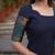Blue jacquard weaving kanchi cotton straight kurta dupatta set