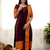 Brown jacquard weaving kanchi cotton straight kurta dupatta set